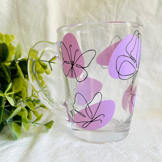 Butterflies | Glass Mug