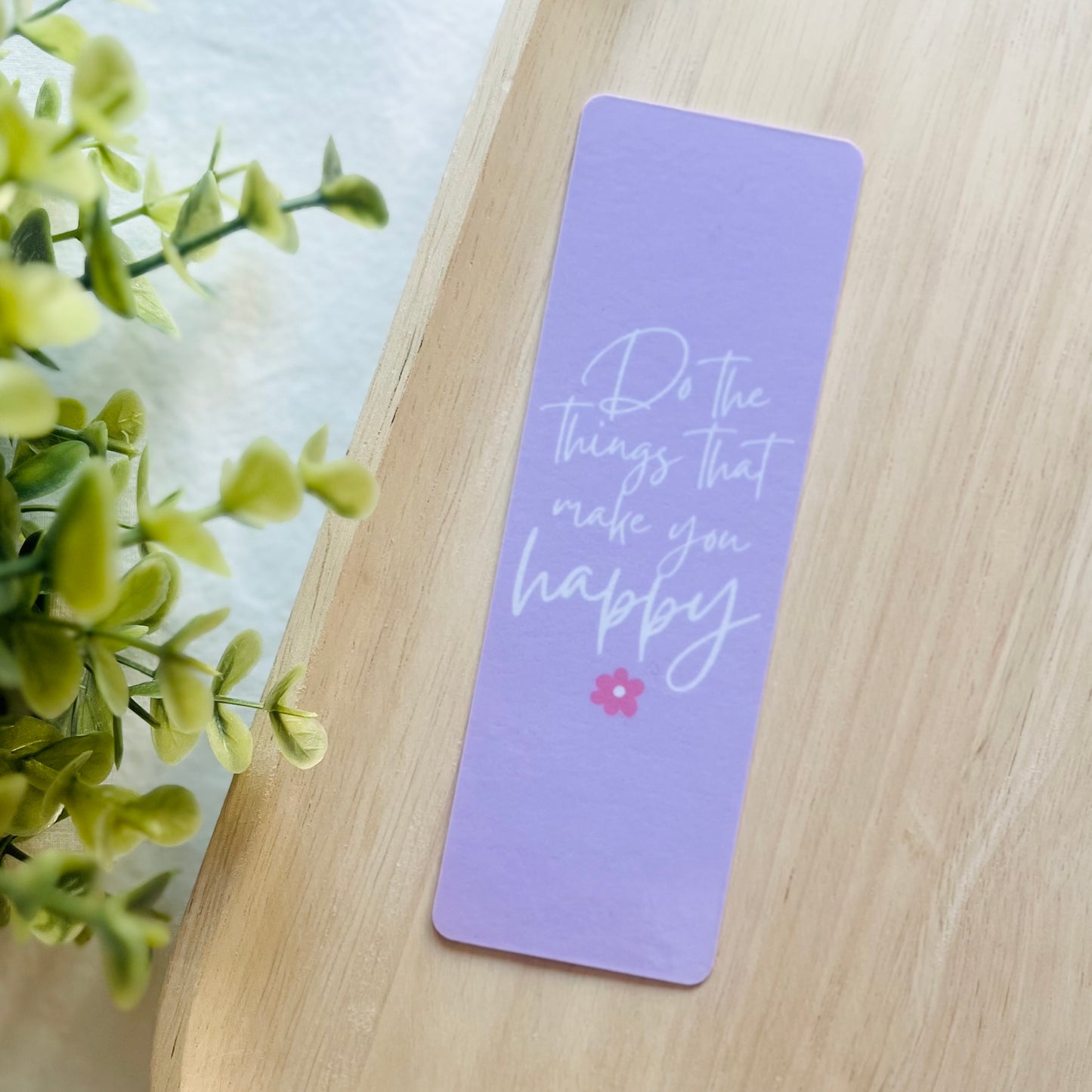 Happy | Double Sided Bookmark