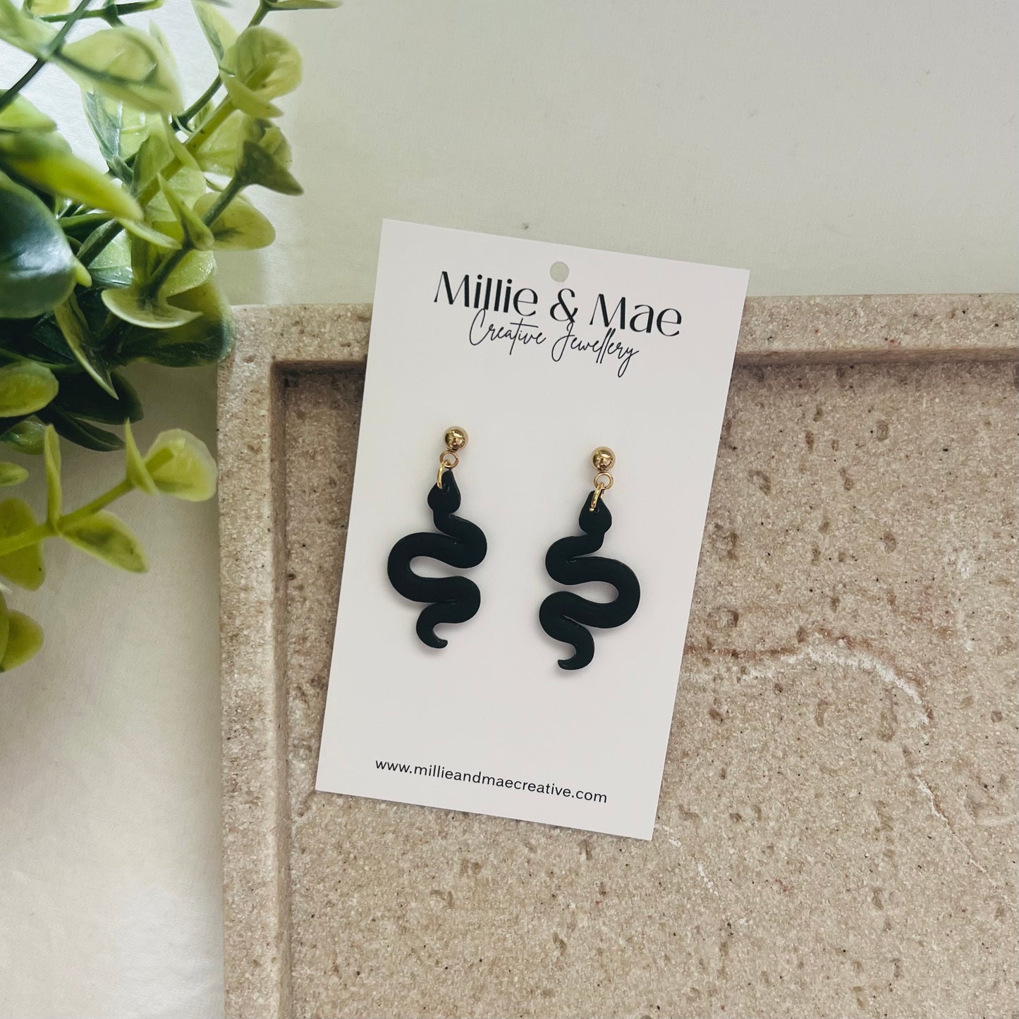 Mini Snakes | Polymer Clay Earrings