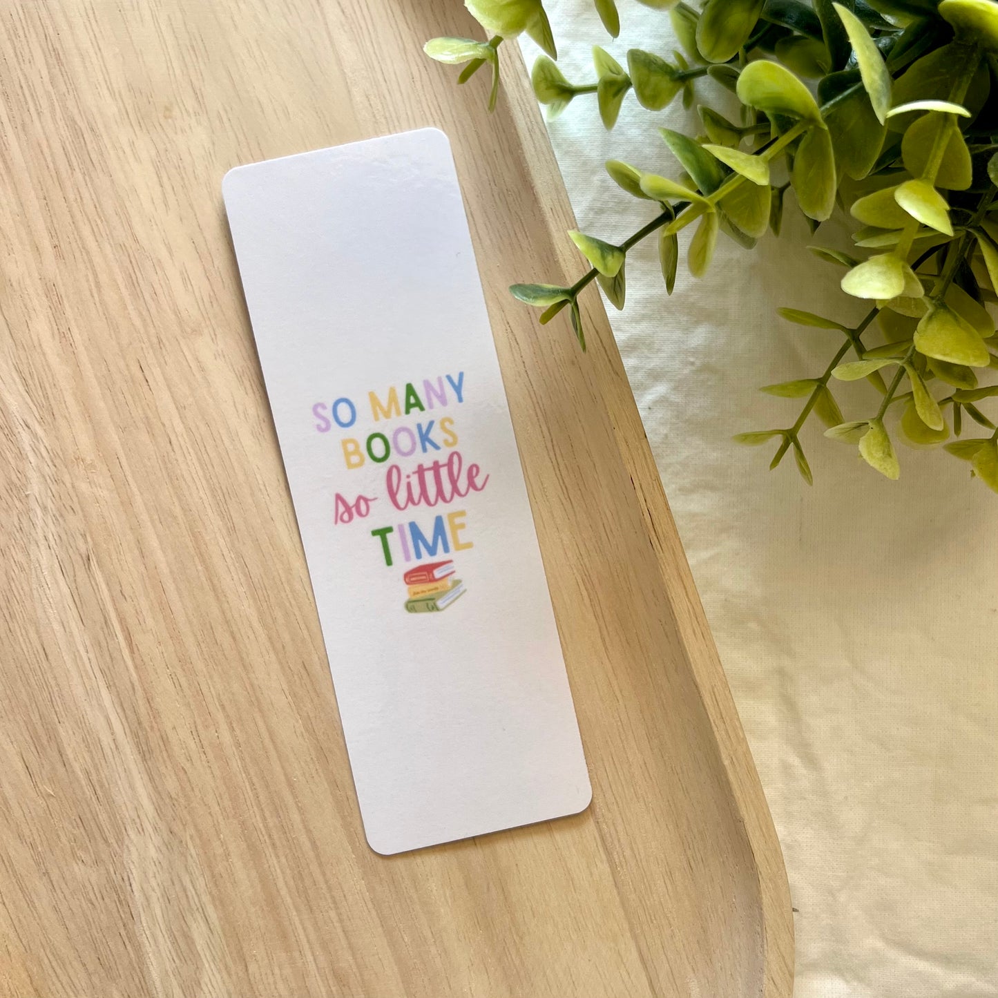 So Many Books | Double Sided Bookmark