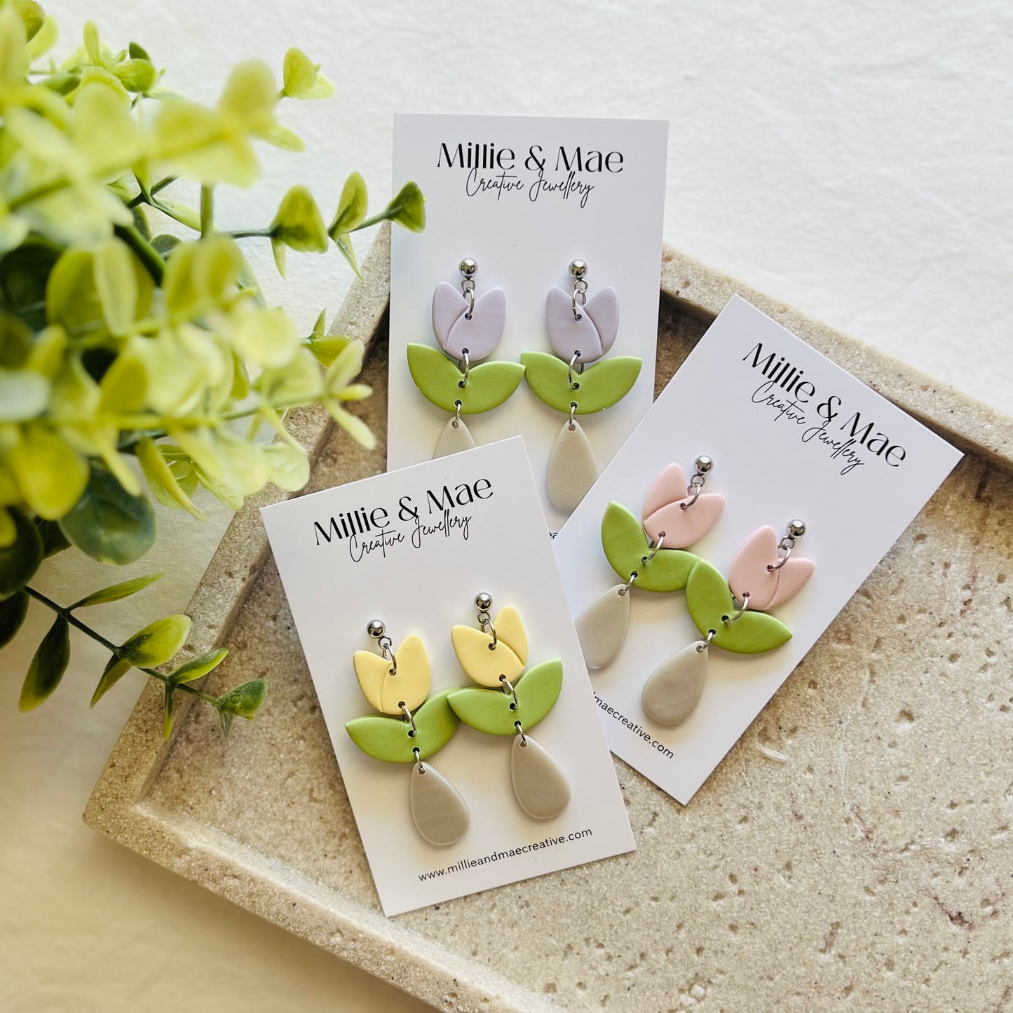 Tulips | Polymer Clay Earrings