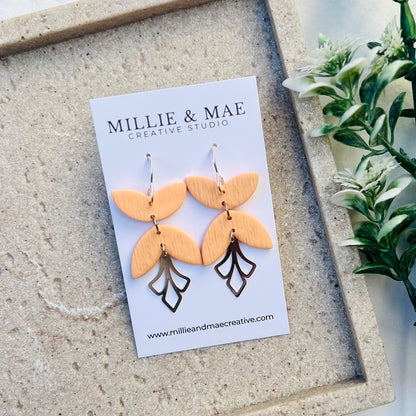 Amber Dangle | Polymer Clay Earrings