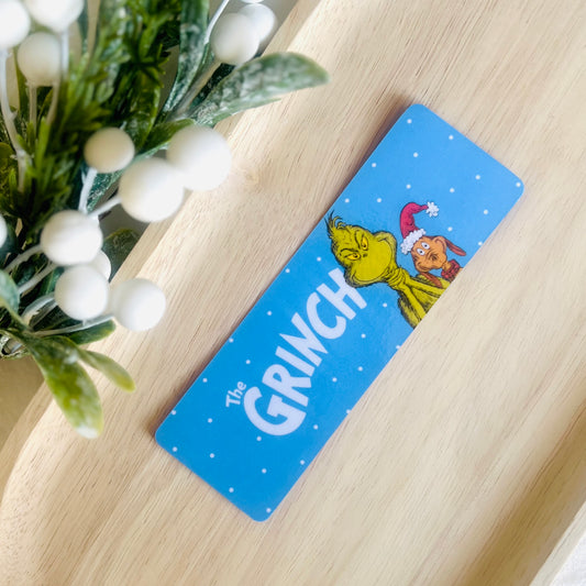 Grinch & Max | Double Sided Bookmark