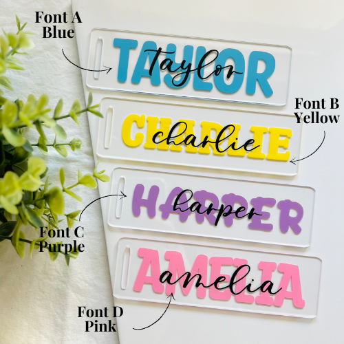 Personalised | Acrylic Bookmark