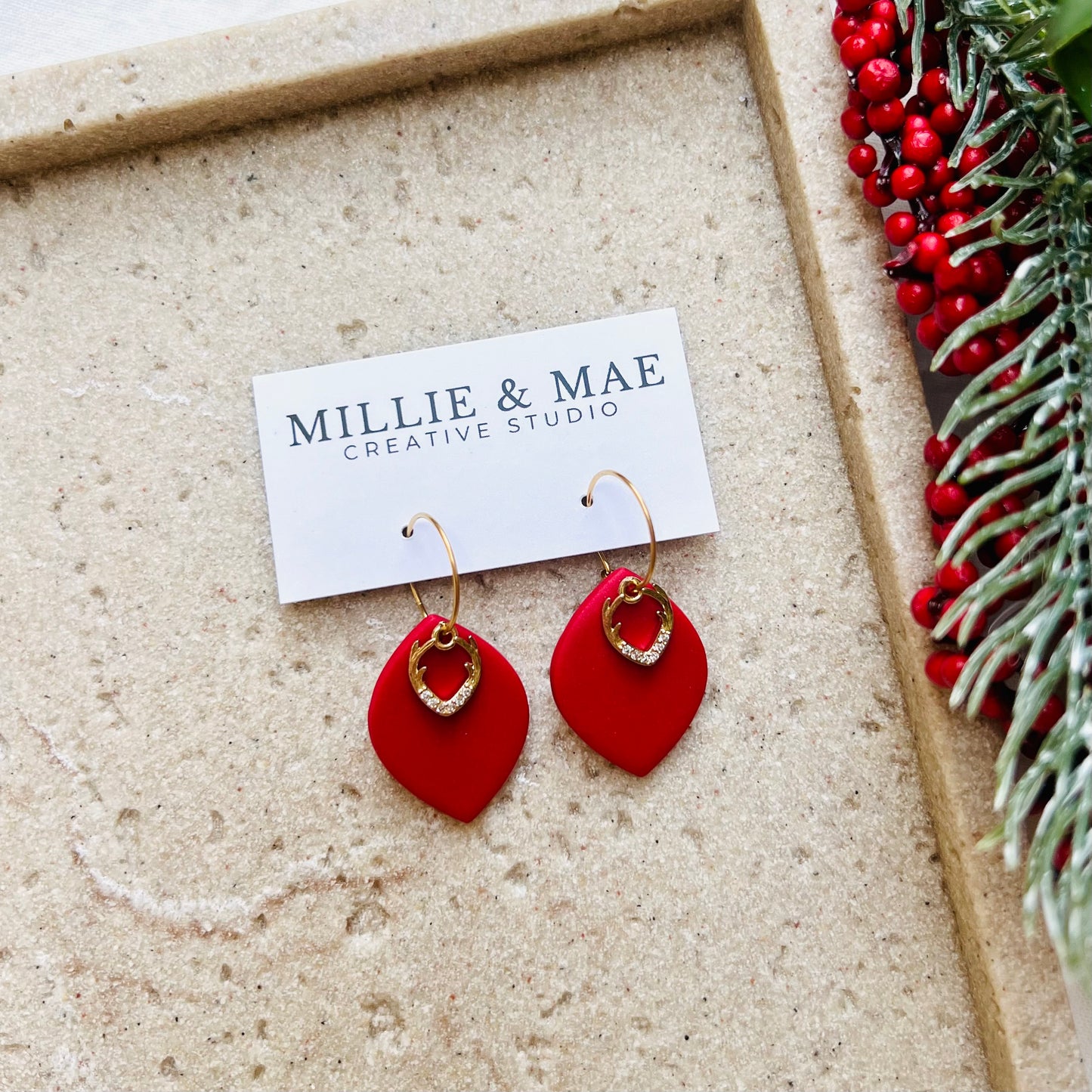 Antler Hoops | Christmas Collection