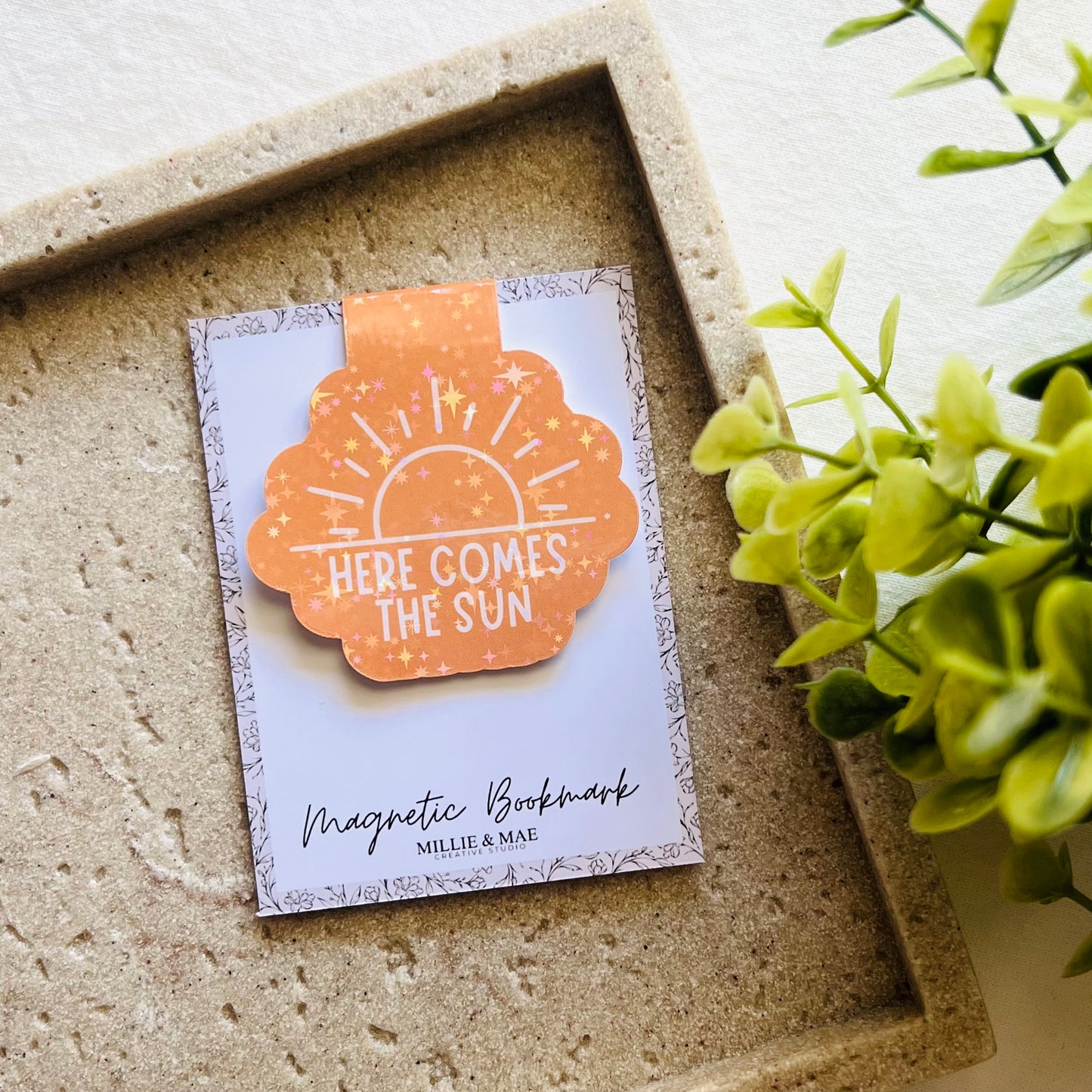 Here Comes The Sun | Magnetic Bookmark